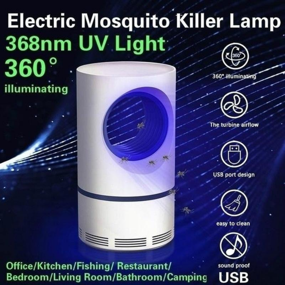 Electric Mosquito Killer Lamp: LED Fly Trap Light with Pest Control