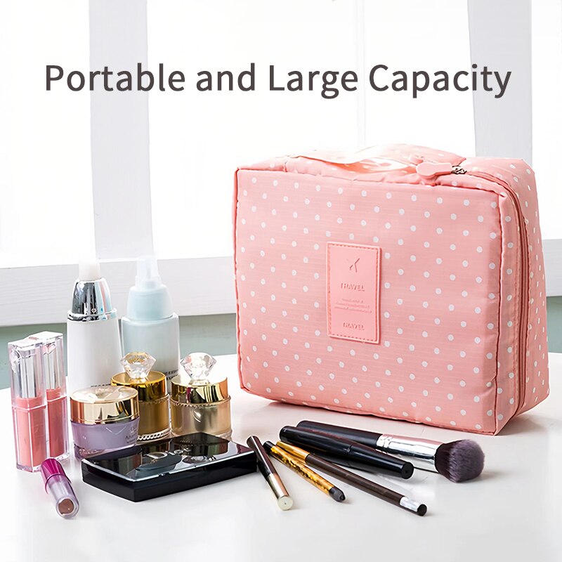 Waterproof Multi-Compartment Makeup Organizer for Women and Girl (Travel Kit)